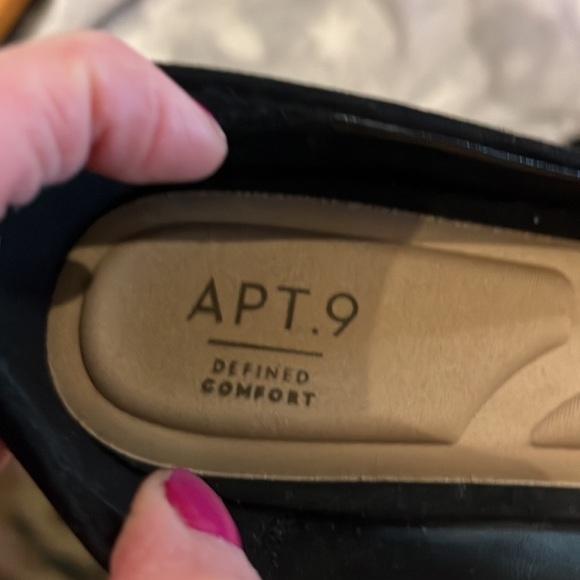 APT 9 black suede wedge shoes - Picture 4 of 5